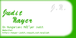 judit mayer business card